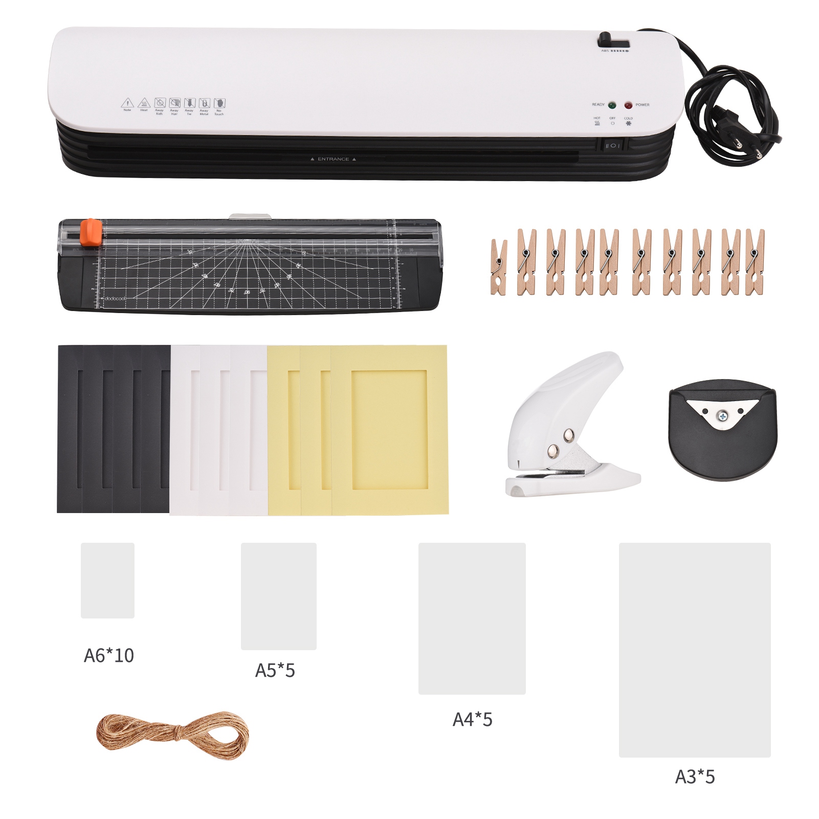 Laminator Cold Roll - SL399 ラミネーターマシンセット A3サイズ ホット＆コールドラミネーション 2ローラーシステム A3/A4/A5/A6