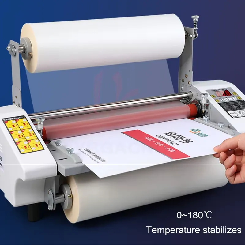 Laminator Cold Roll - ホットセール ラミネート機 4ローラー 冷温ラミネーター A3用紙対応 フィルム・写真用ローリングデバイス