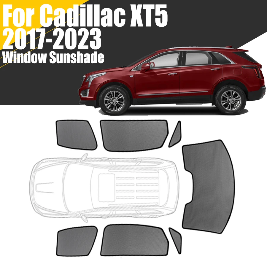 Screen Printing Frame Mesh - カスタム磁気車の窓サンシェードキャデラック XT5 2017-2023 第一世代 SUV カーテンメッシュフロントガラスフレームカーテン