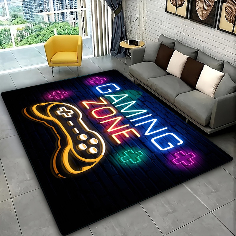 ネオンパープルブルーゲームゾーン落書き柄レンガ壁プリント大型 - Commercial Wall Printing Machine のレビューと価格