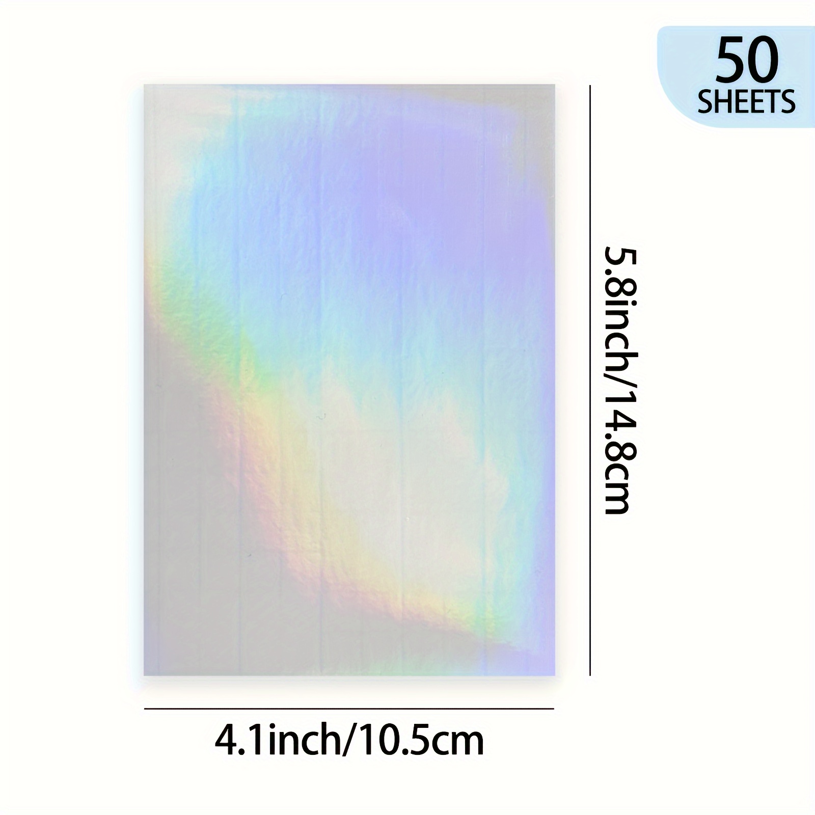 50 枚 A6 サイズホログラフィックレインボーコールドラミ - Laminator Cold Roll のレビューと価格