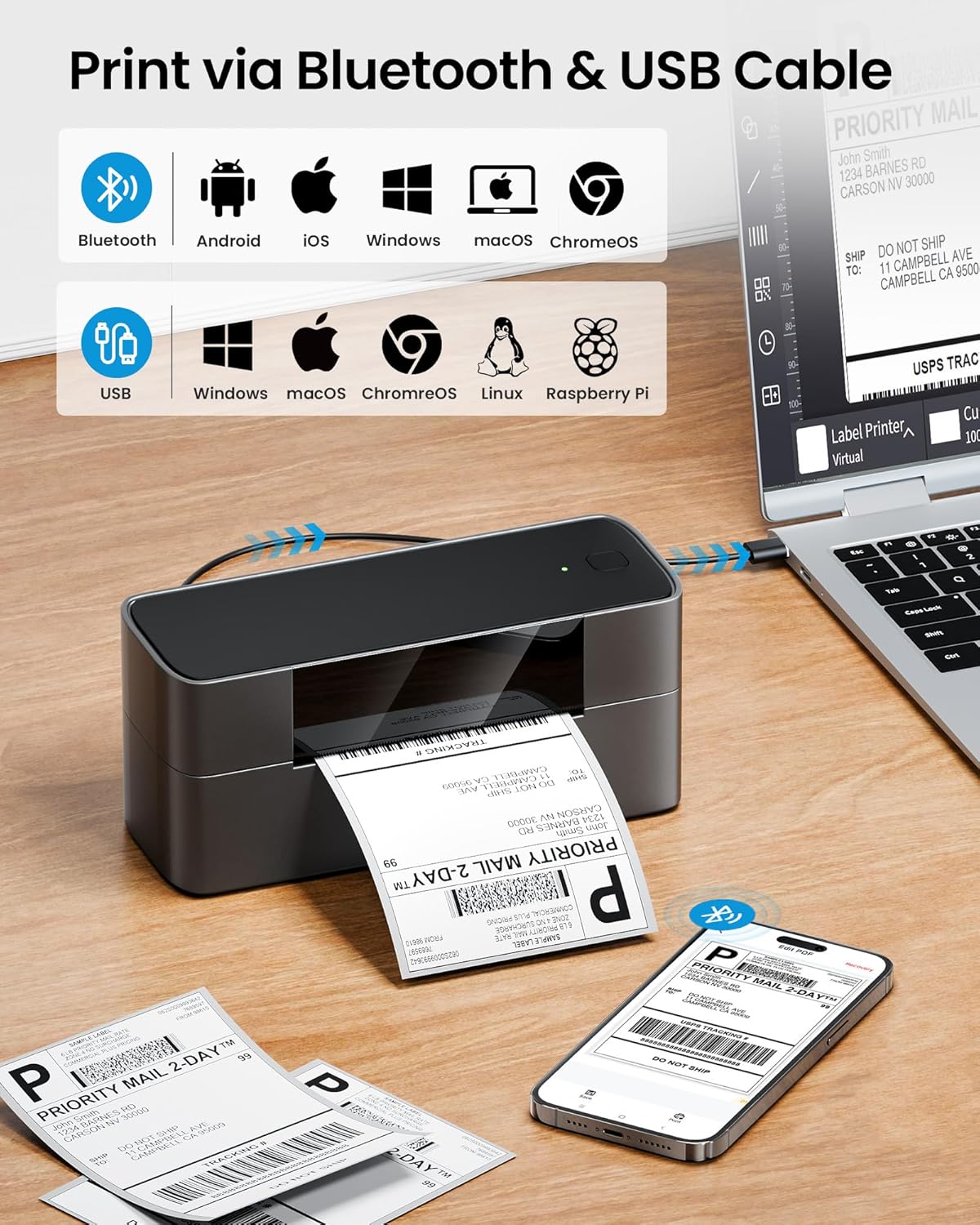 マークフィールド配送ラベルプリンター、245BTサーマルラベ - Commercial Printing Types のレビューと価格