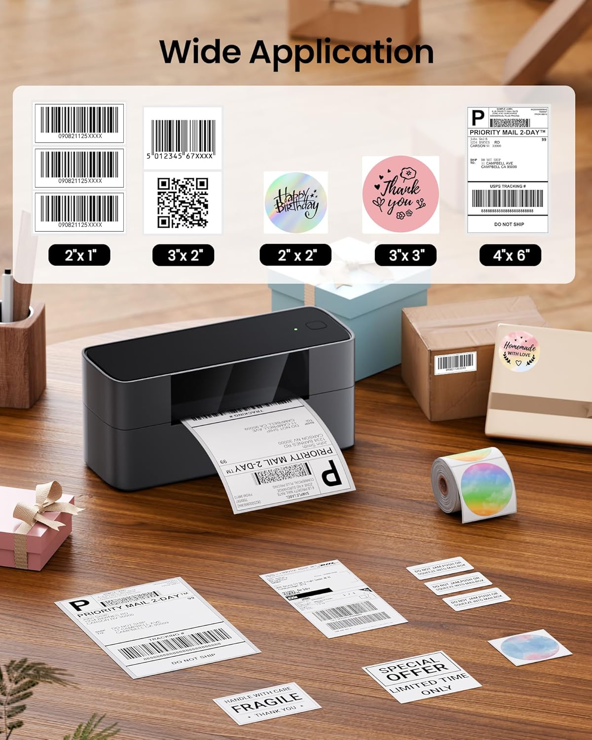 マークフィールド配送ラベルプリンター、245BTサーマルラベ - Commercial Printing Types のレビューと価格